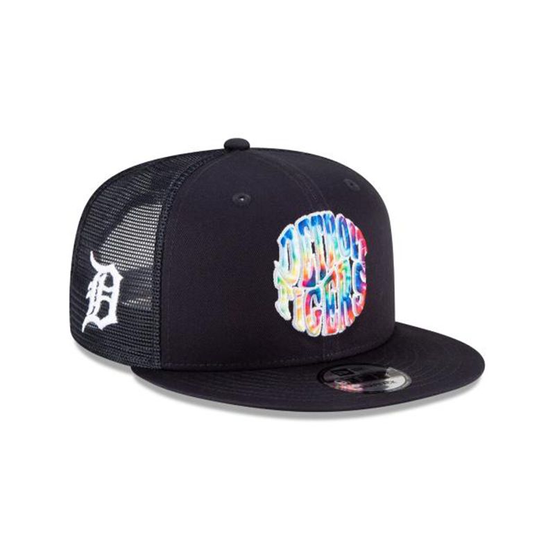 MLB Detroit Tigers Groovy 9Fifty Snapback (CVG9213) - Blue New Era Caps